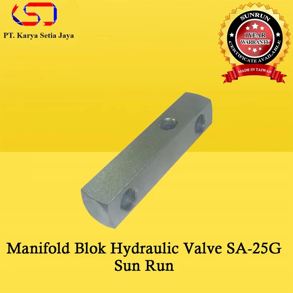 Manifold Blok Hydraulic Valve SA-25G Sun Run