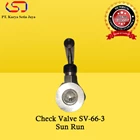 Manually Operated Check Valve SV-66-3 Sun Run 4
