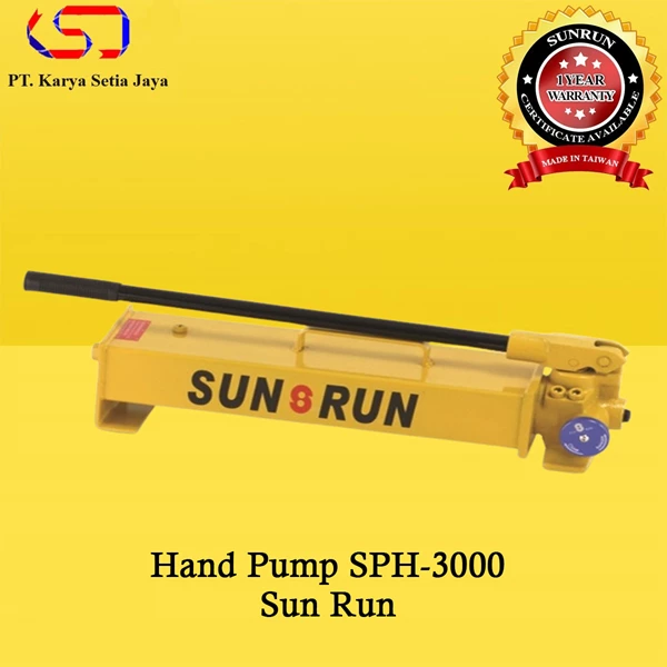 Hand Pump Hydraulic SPH-3000 Oil Capacity 3000cc 700bar Sun Run